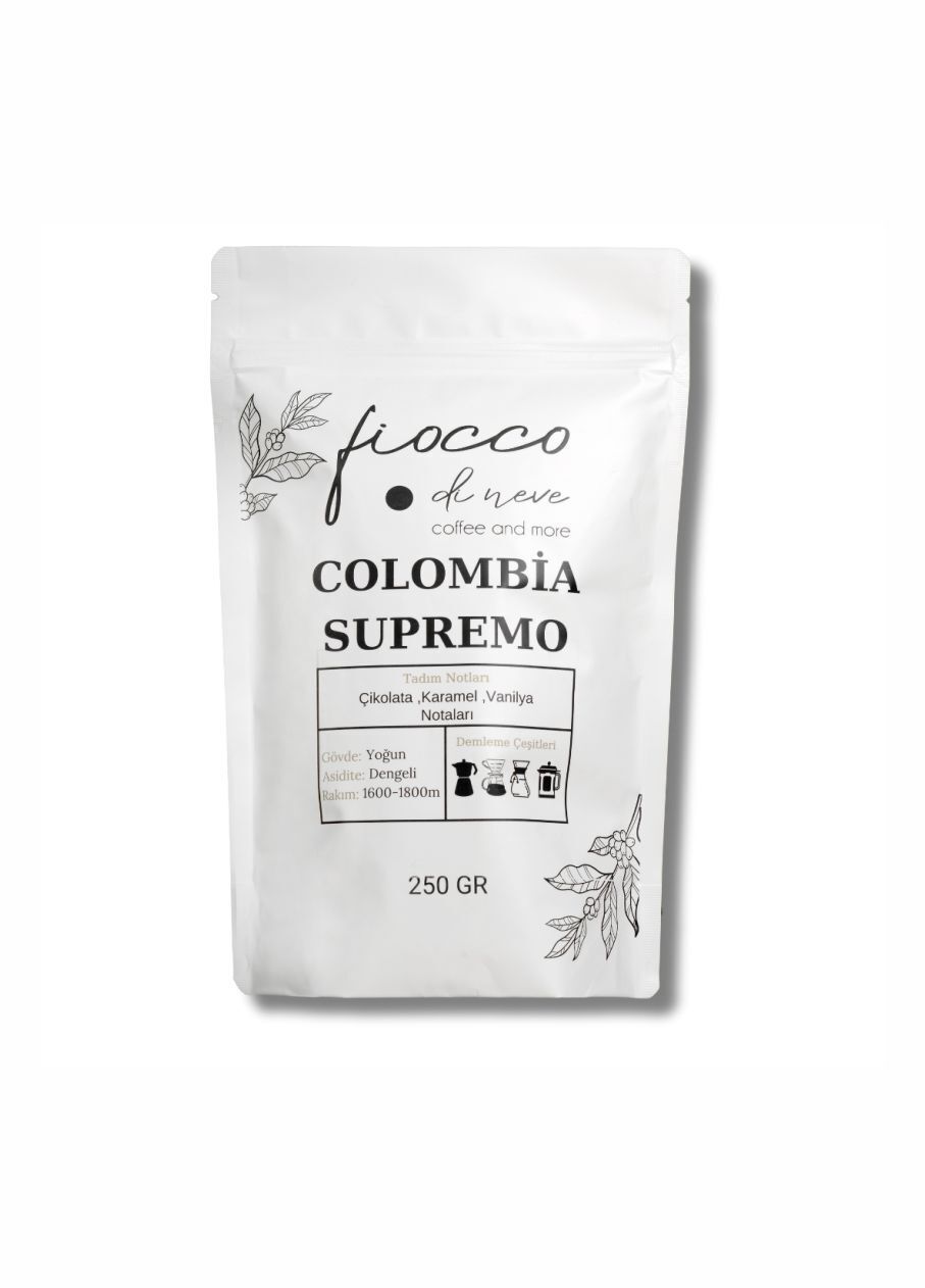 Colombia Supremo Çekirdek Kahve 250 GR.